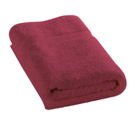 Bath Sheet Burgundy Large Size 90 x 180 cm High Quality 550 GSM 100% Cotton Soft Bathroom Towels, Quick Drying, Highly Absorbent, Perfect for Hotels, Spas and Homes