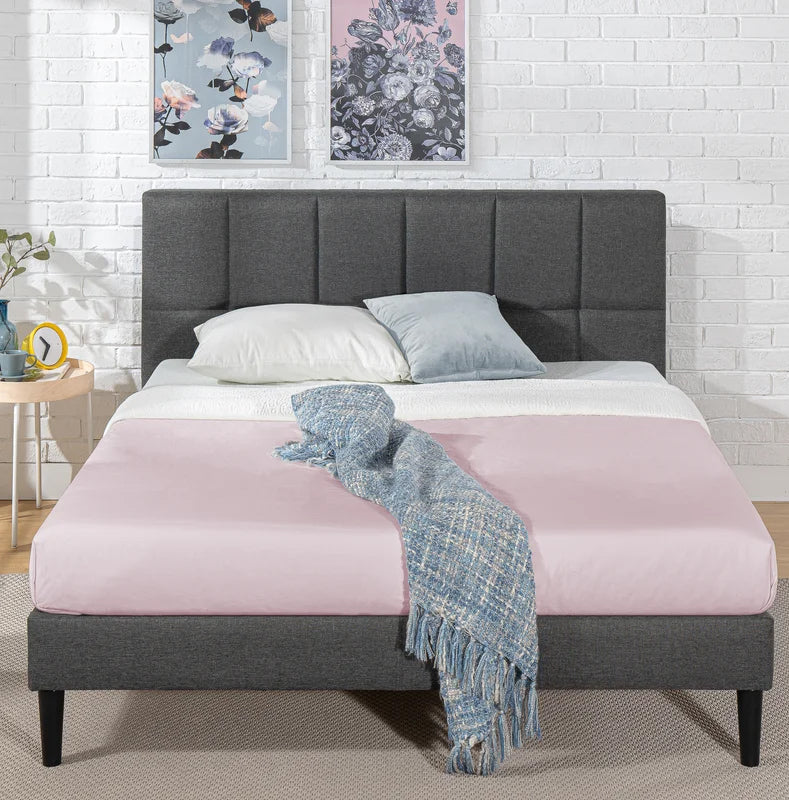 Milano Tufted Upholstered Low Profile Platform Bed - Cotton Home