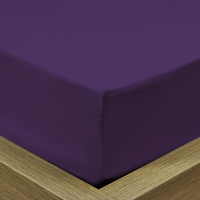 Best Super Soft fitted sheet 90x200+20 CM - Violet
