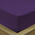 Rest Super Soft King Flat Sheet 220x240cm-Dk Purple