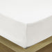Rest Super soft Fitted sheet 120 X 200 + 25 CM-WHITE - Cotton Home