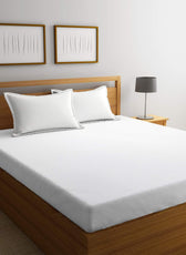 REST 3PCS SET KING FITTED SHEET SUPER SOFT-WHITE - Cotton Home