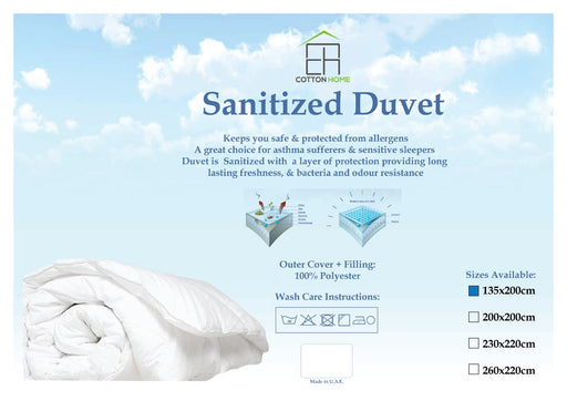 Sanitized Duvet - 135x200cm - Cotton Home