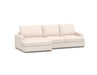 Convertible Sectional Sofa Couch, L-shaped Couch With Modern Linen Fabric For Small Space Beige - Cotton Home