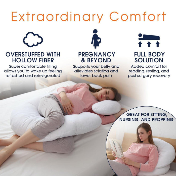 Pregnancy Pillow - White - Cotton Home