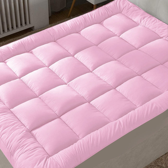 Mattress Topper 120x200+7cm Pink - Cotton Home