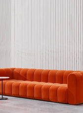 Yawalrack Modern Velvet Upholstered Sofa 3-Seater Sofa Luxury Sofa - Cottonhome.ae