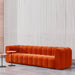 Yawalrack Modern Velvet Upholstered Sofa 3-Seater Sofa Luxury Sofa - Cottonhome.ae