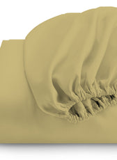 REST 3PCS SET KING FITTED SHEET SUPER SOFT-MUSTARD - Cotton Home