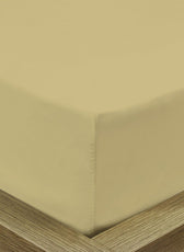 REST 3PCS SET DOUBLE FITTED SHEET SUPER SOFT-MUSTARD - Cotton Home