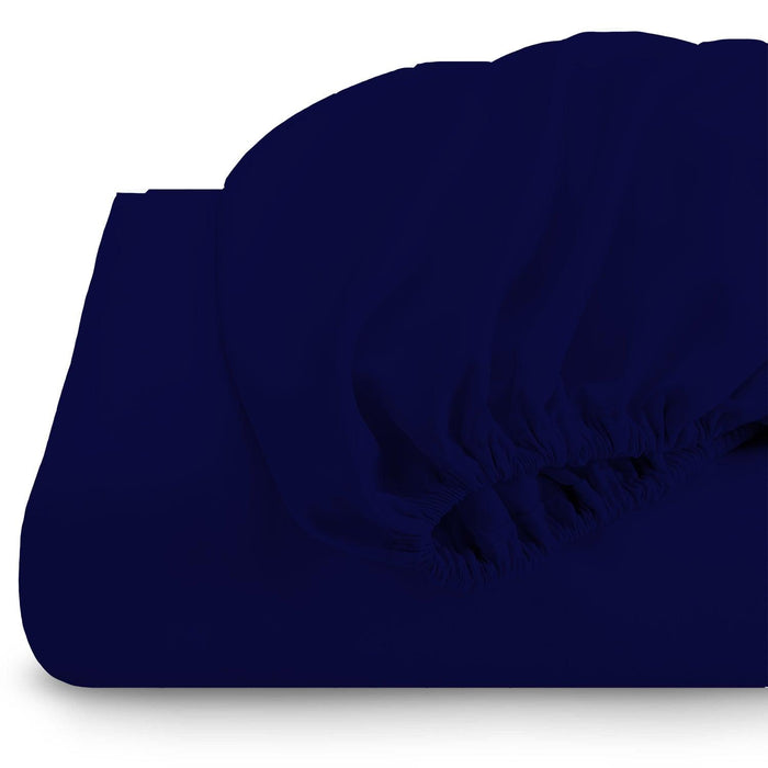 Rest Super soft Fitted sheet 120 X 200 + 25 CM-NAVY - Cotton Home