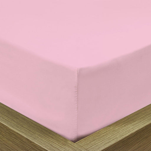 Rest Super soft Fitted sheet 160 X 200 + 30 CM-Pink - Cotton Home