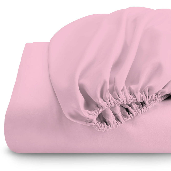 Rest Super Soft fitted sheet 90 x 200 + 20 CM-PINK - Cotton Home