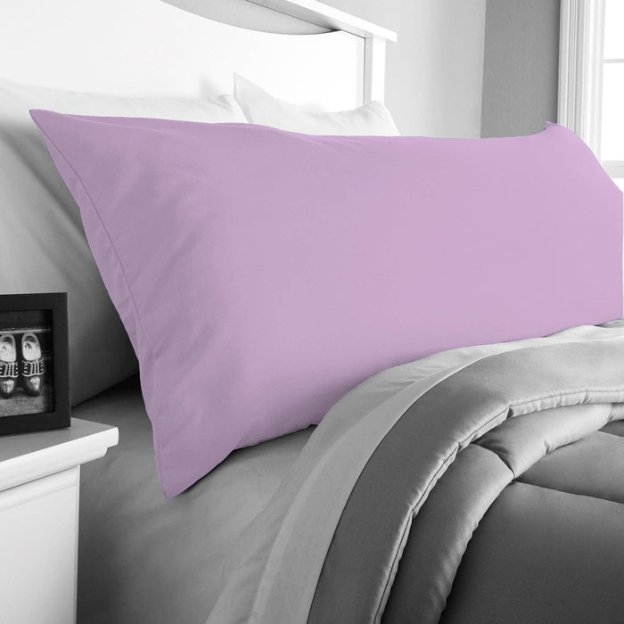 Body Pillow Cover -  45x140cm - Violet - Cotton Home