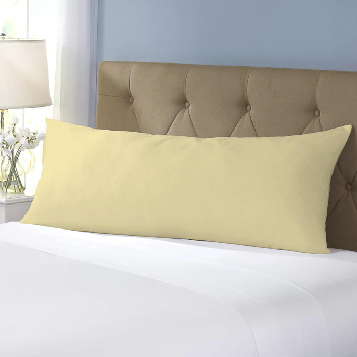 Body Pillow Cover 45x140cm - Mustard - Cotton Home