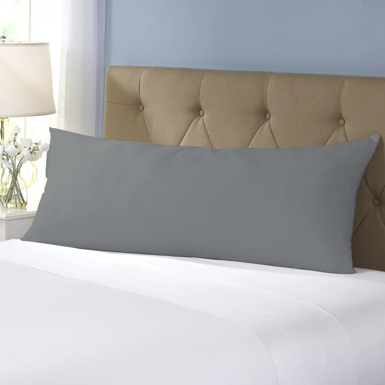 Body Pillow Cover 45x140cm - Grey - Cotton Home