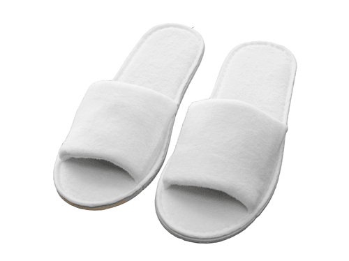 Luxurious Trimmed  Spa Slippers-2 Pieces - Cotton Home