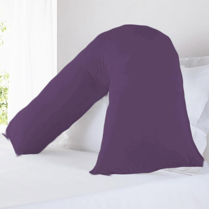 V Shape Pillow Cover - Standard Size - Violet