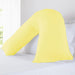 V Shape Pillow Cover - Standard Size - Yellow